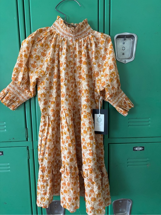 Hyacinth House Dresses & Skirts - Adorable Mustard Floral Hyacinth House Dress
